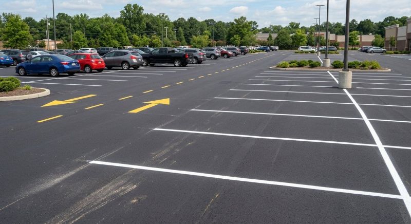 Parking Area Striping in Katy, TX