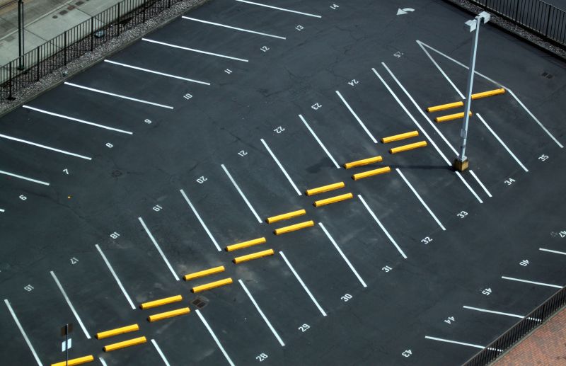 Parking Lot Asphalt Painting