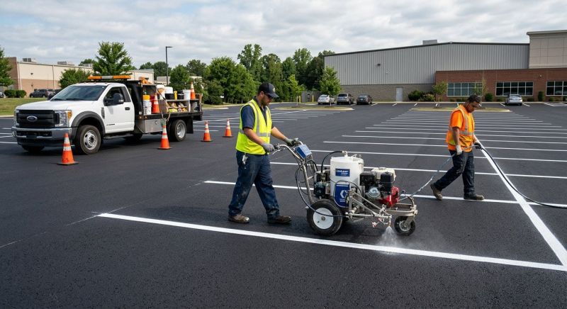 Asphalt Painting in Hilton Head Island, SC