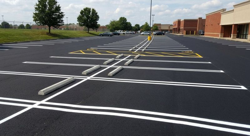 Concrete Parking Lot Striping in Savannah, GA