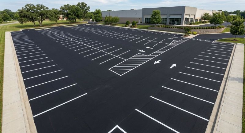 Concrete Parking Lot Striping in Canton, GA