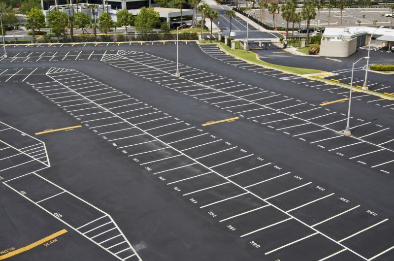 Parking Lot Asphalt Painting