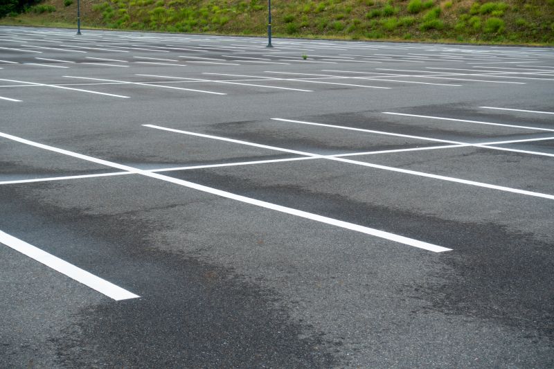 Parking Lot with Clear Markings