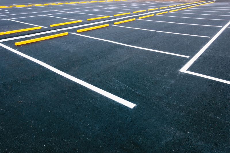 Parking Lot with Fresh Paint