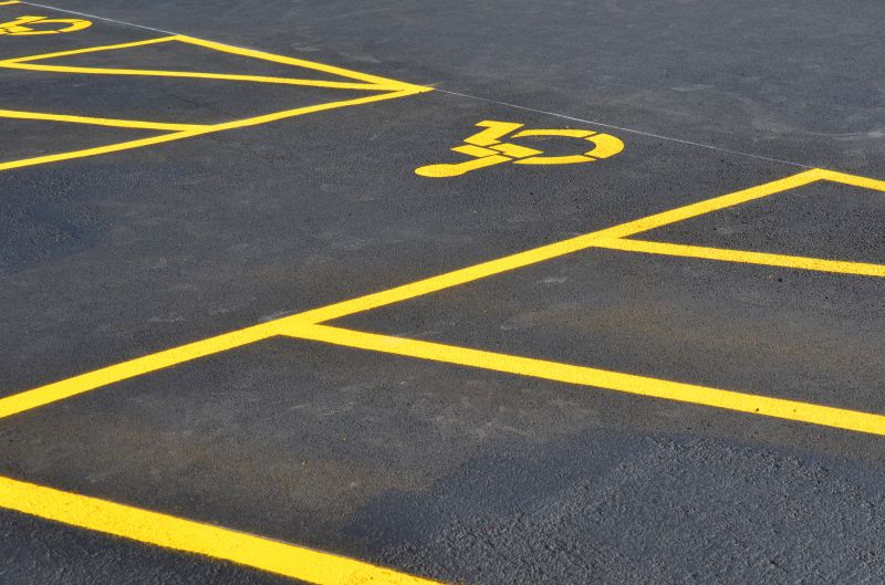 Completed Parking Lot Markings